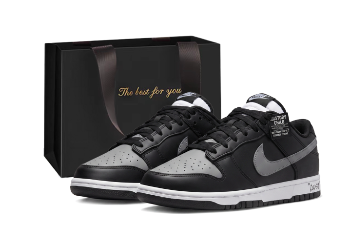 Nike Nike Dunk Skateboard Shoes Unisex Low Top Black Gray