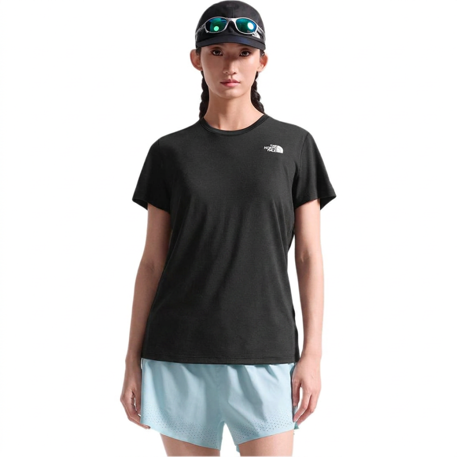 THE NORTH FACE X SMARTWOOL T Shirts Women's JK3/Cosmic Black Crew Neck Thin
