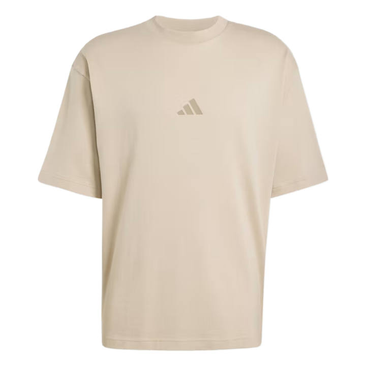 Adidas Adidas Future Icons T Shirts Men's Miracle Freight Beige Crew Neck Moderate