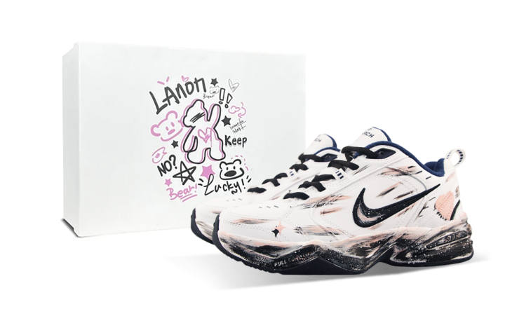 Nike Nike Air Monarch 4 Chunky Sneakers Unisex Low Top Pink