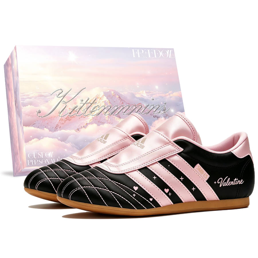 Adidas Adidas Taekwondo Casual Shoes Women's Low Top Black/Pink