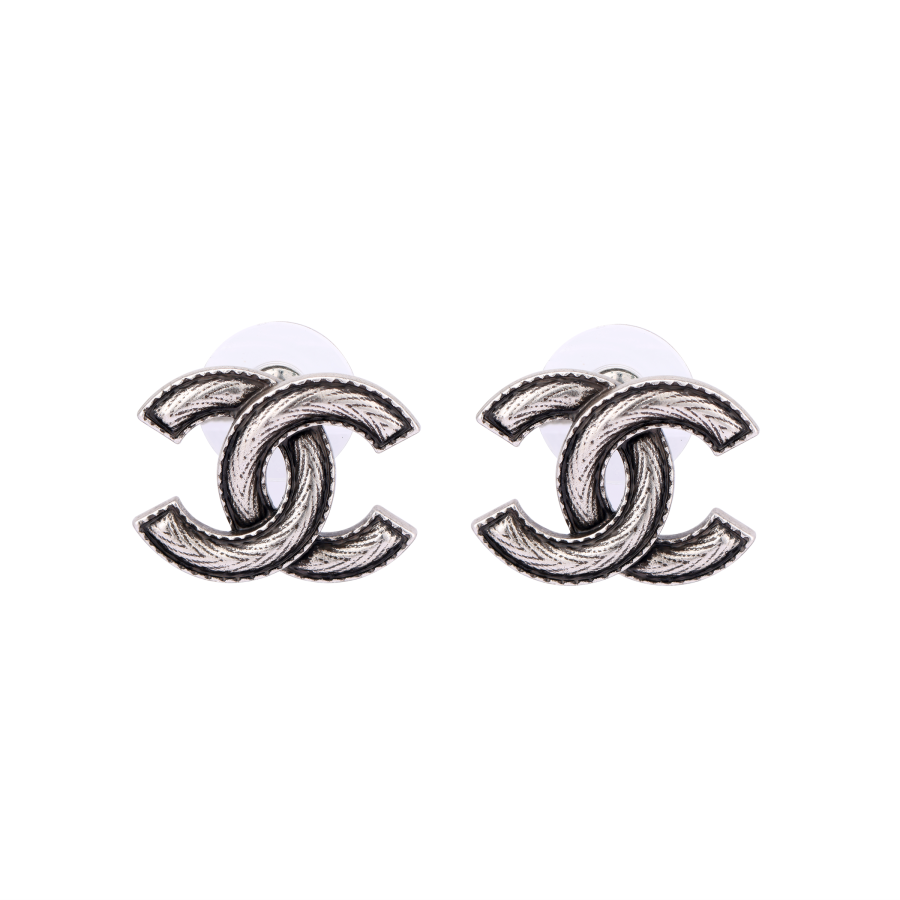 CHANEL CHANEL Stud Earrings Women's Silver