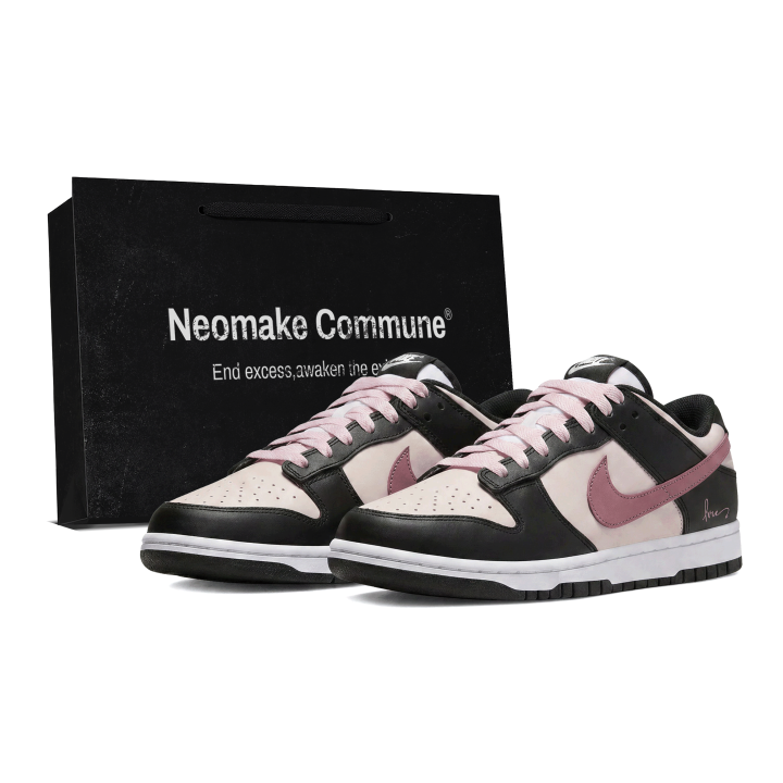 Nike Nike Dunk Skateboard Shoes Unisex Low Top Black Pink