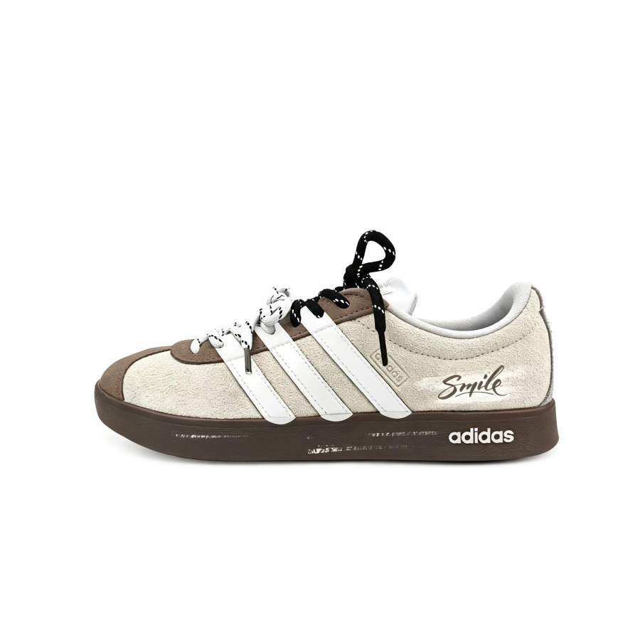 Adidas Adidas VL COURT 2.0 Skateboard Shoes Unisex Low Top Gray, Brown