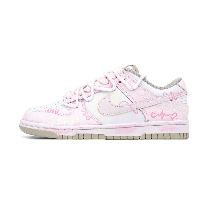 Nike Nike Dunk Skateboard Shoes Unisex Low Top Pink/White