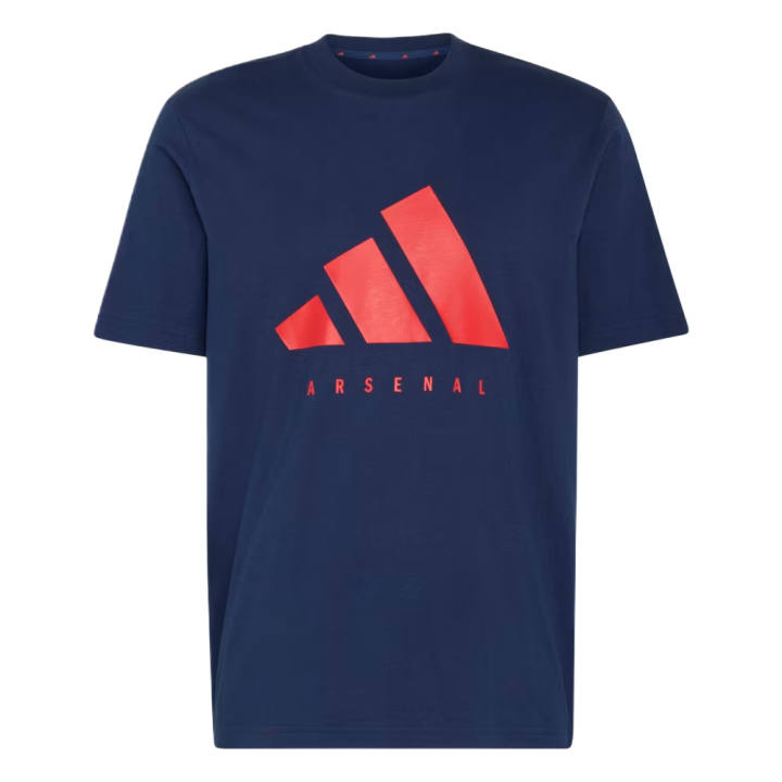 Adidas Adidas T Shirts Men's Collegiate Marine Blue Crew Neck Moderate