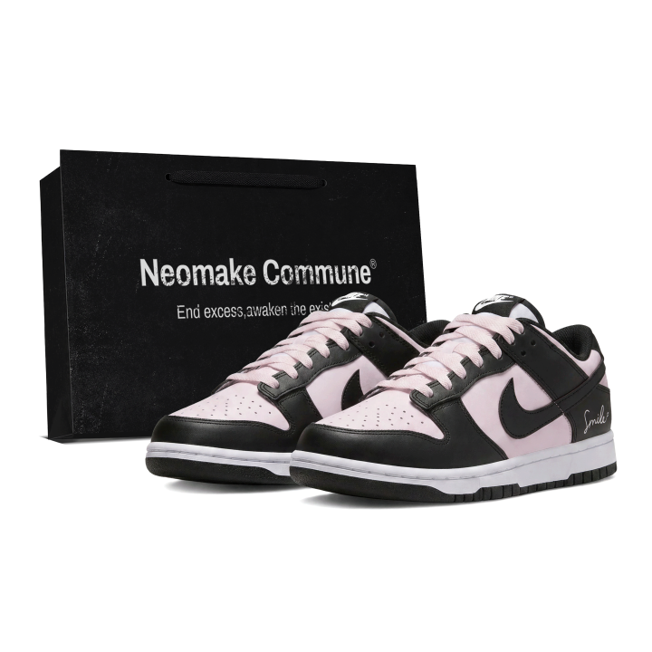 Nike Nike Dunk Skateboard Shoes Unisex Low Top Black Pink