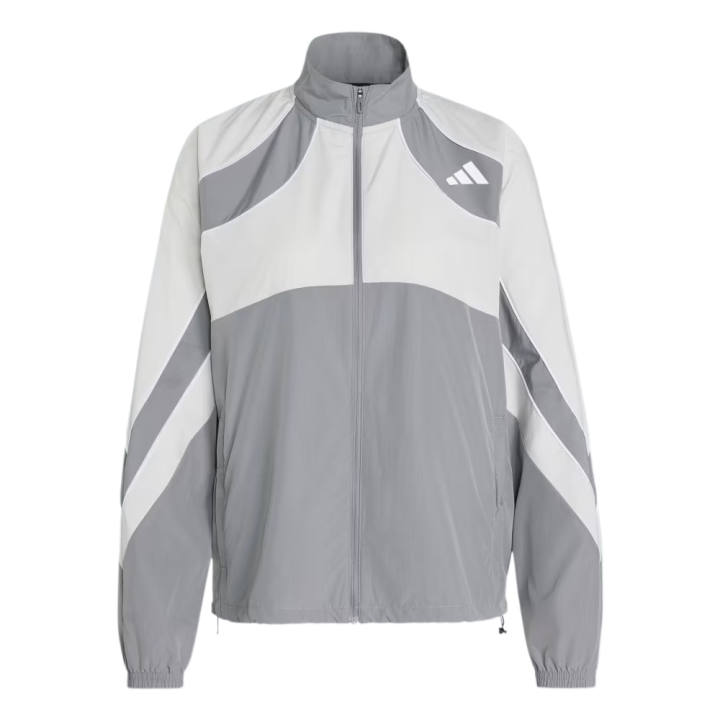 Adidas Adidas Running Jackets Women's No. 3 Gray/No. 1 Stand Collar Moderate