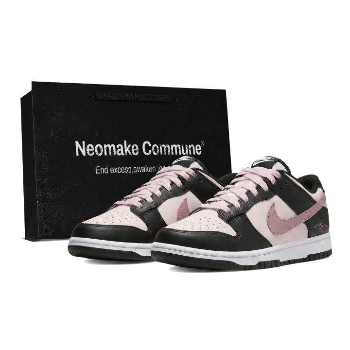 Nike Nike Dunk Skateboard Shoes Unisex Low Top Black Pink