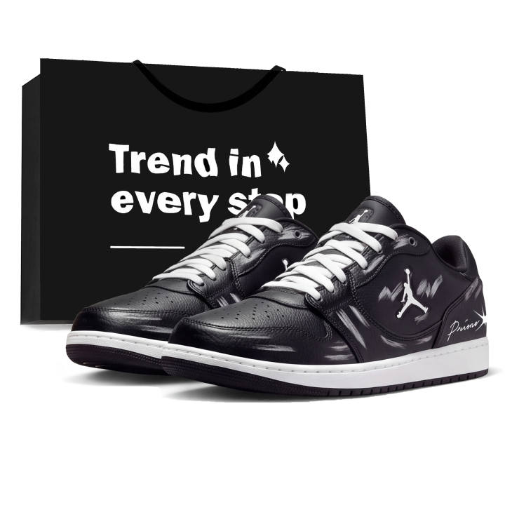Jordan Jordan COURT CONNECT Skateboard Shoes Men's Low Top Black & White