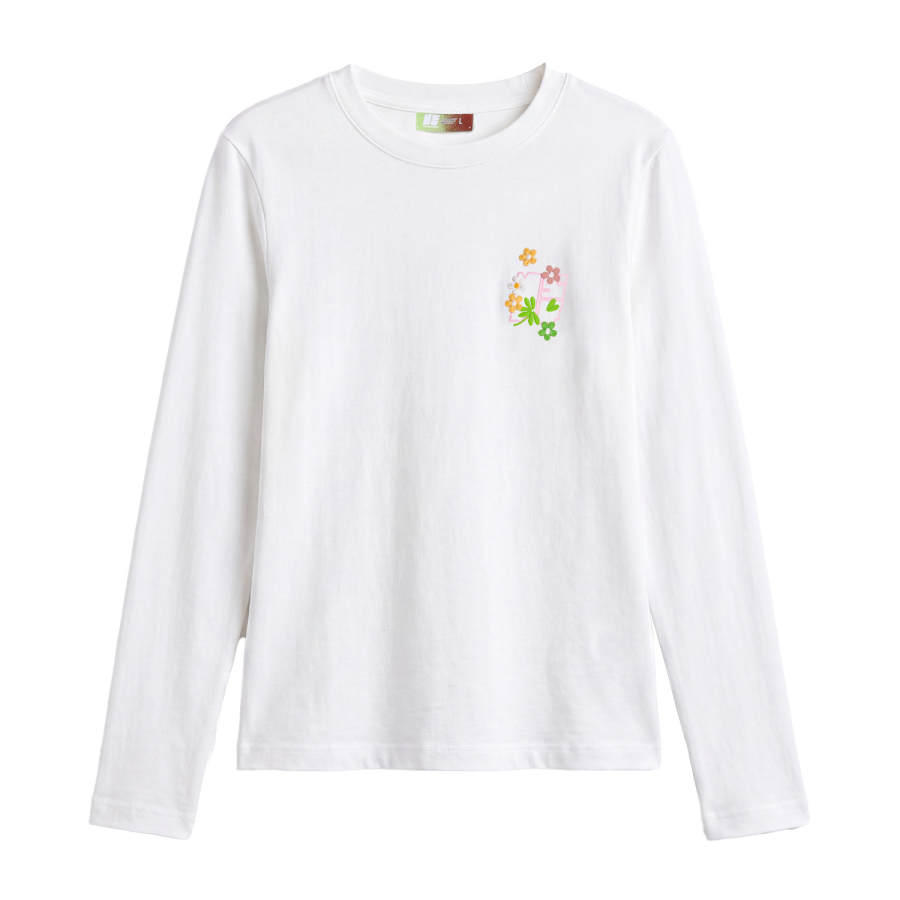 NSTNEW START T Shirts Women's White Crew Neck Thin Straight Fit