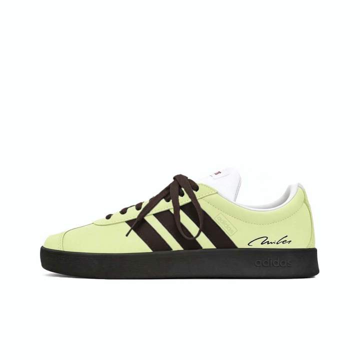 Adidas Adidas Vl Court Classic German Army Trainers Unisex Low Top Lime Brown