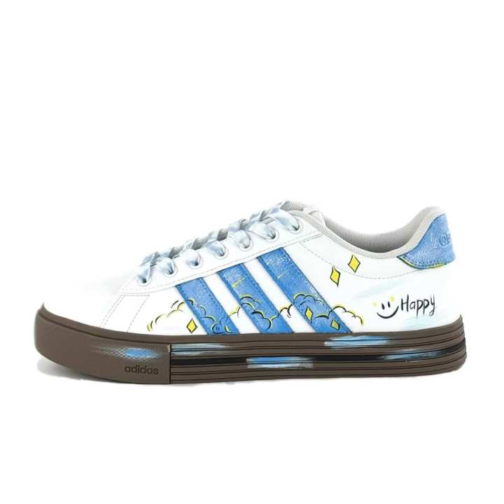 Adidas Adidas Daily 4.0 Skateboard Shoes Unisex Low Top Sky Blue