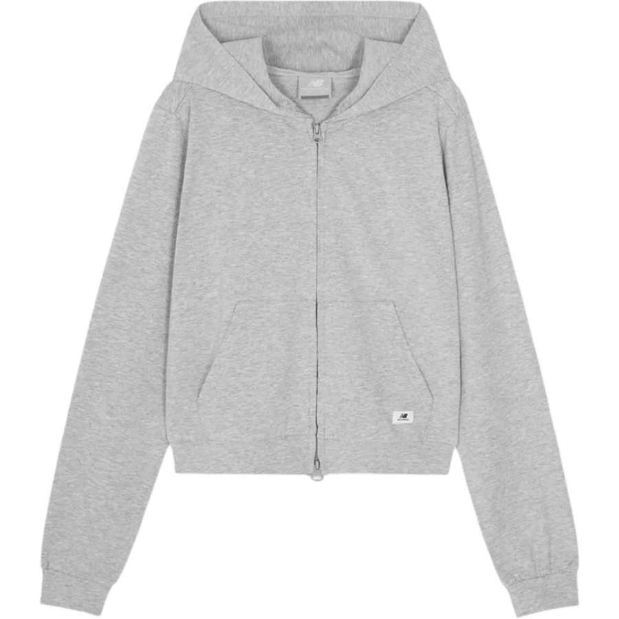 New Balance New Balance Jackets Women's Blend Gray Hooded Non Detachable Moderate