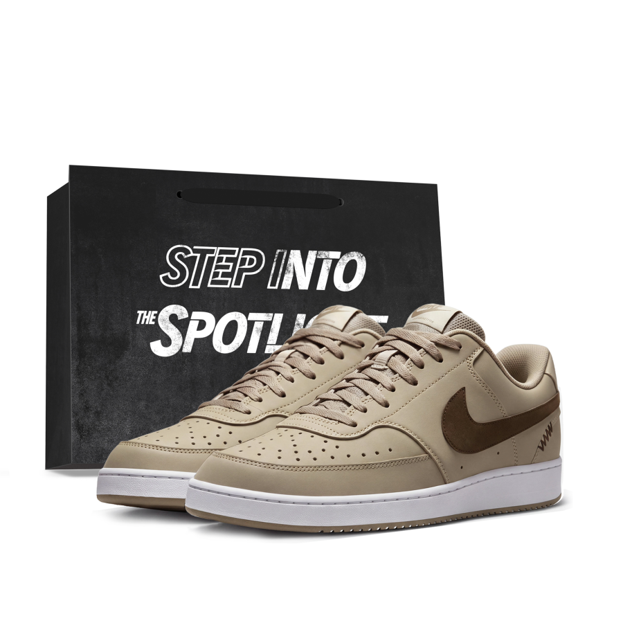 Nike Nike Court Vision 1 Skateboard Shoes Unisex Low Top Khaki