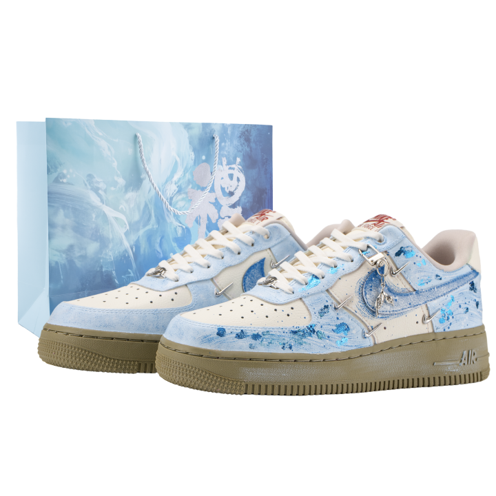 Nike Nike Air Force 1 Skateboard Shoes Unisex Low Top White/Blue