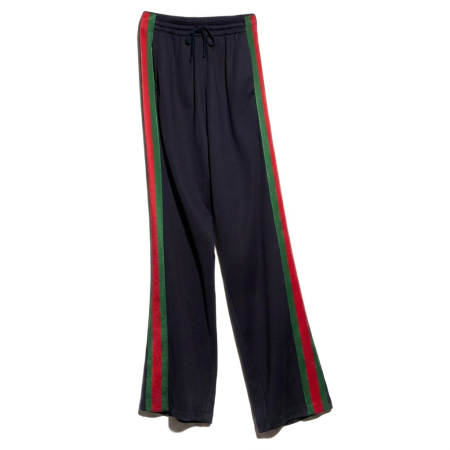 GUCCI Knitted Sweatpants Men's Dark Blue Moderate Other