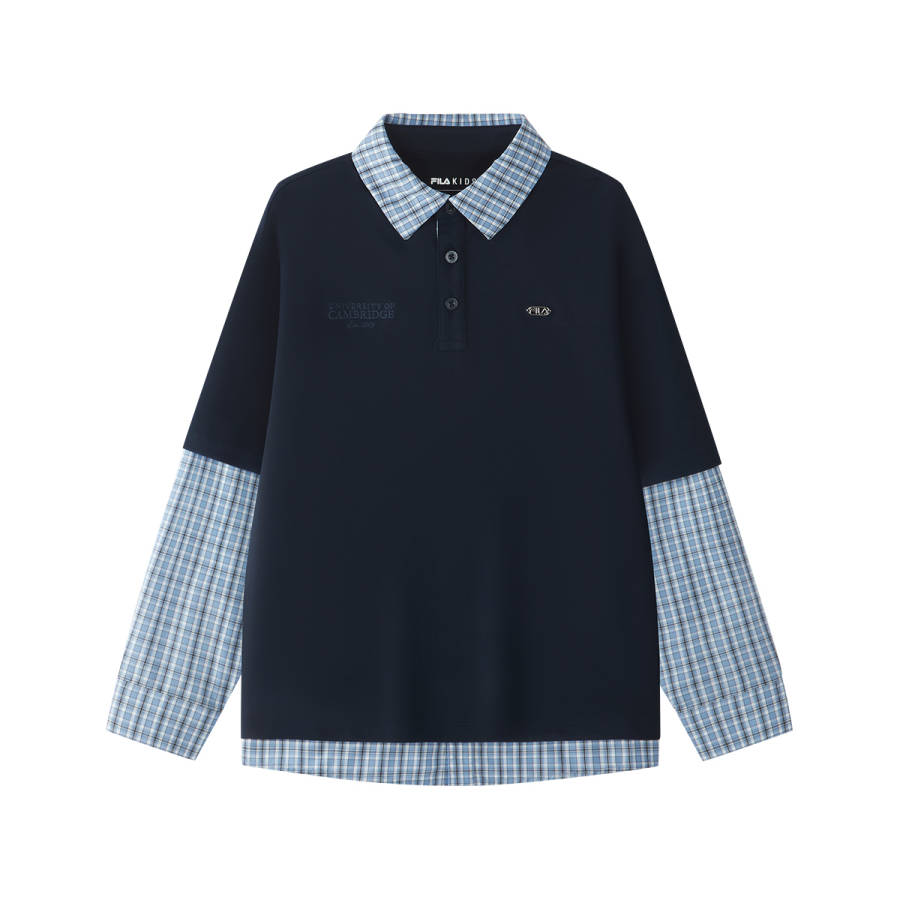 FILA KIDS Polo Shirts Lapel Moderate Stretch