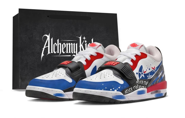 Jordan Jordan Legacy 312 Basketball Shoes Unisex Low Top Black/Blue/White/Red/Gray