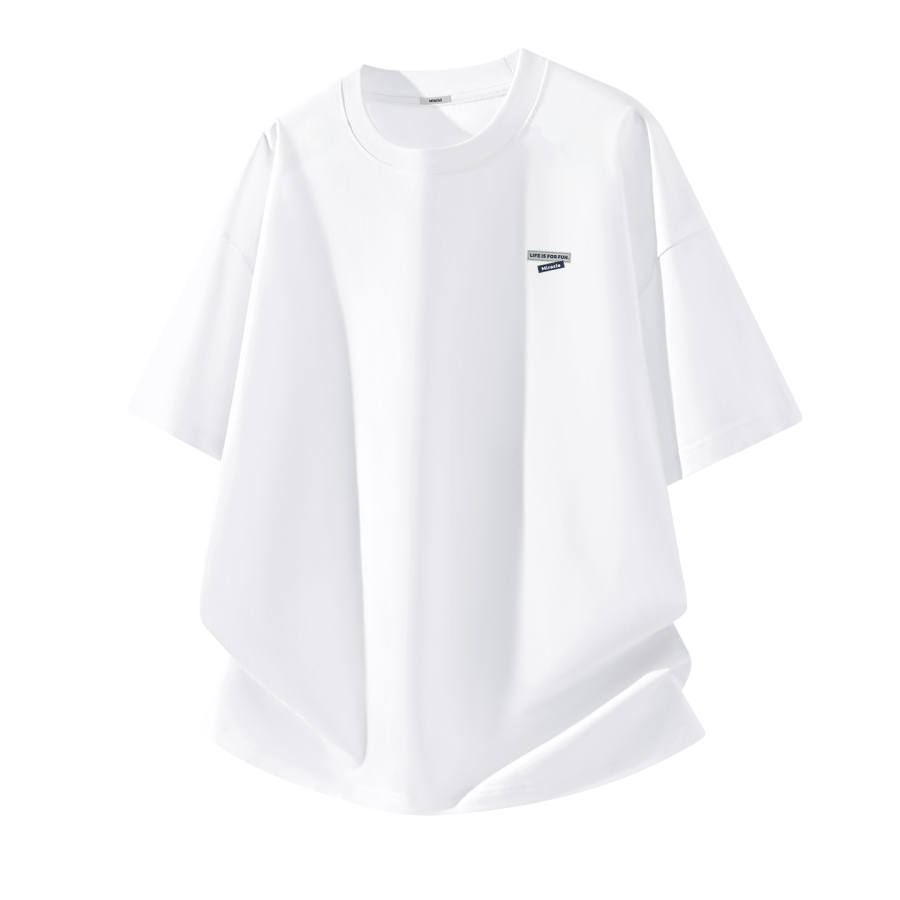MINISO T Shirts Unisex Crew Neck Moderate Straight Fit