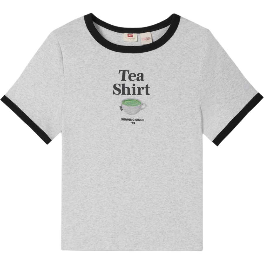 Levis T Shirts Women's Gray Crew Neck Moderate Other