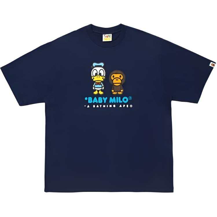 A BATHING APE X Disney T Shirts Unisex Crew Neck Moderate Straight Fit