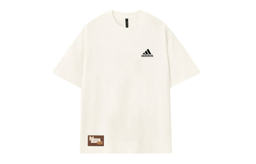 Adidas Adidas MUST HAVES T Shirts Unisex White Crew Neck Moderate Straight Fit