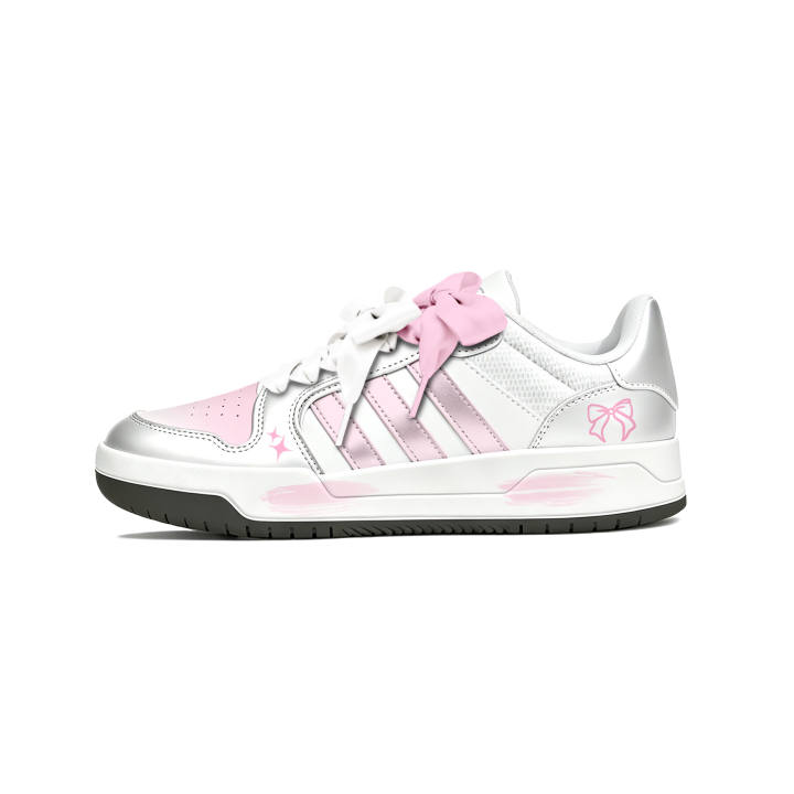 Adidas Adidas ENTRAP Skateboard Shoes Women's Low Top White/Pink