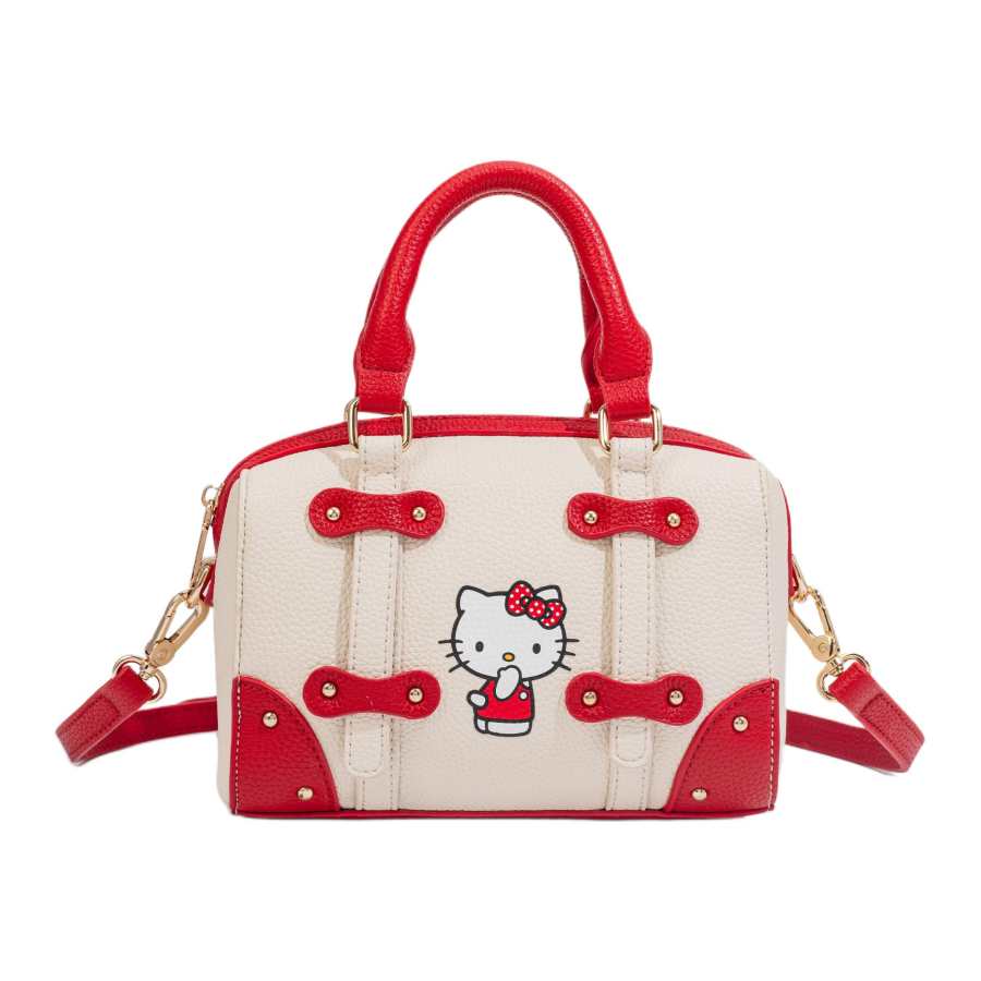 Sanrio Hello Kitty Pu One Shoulder Handbag Women's Red White