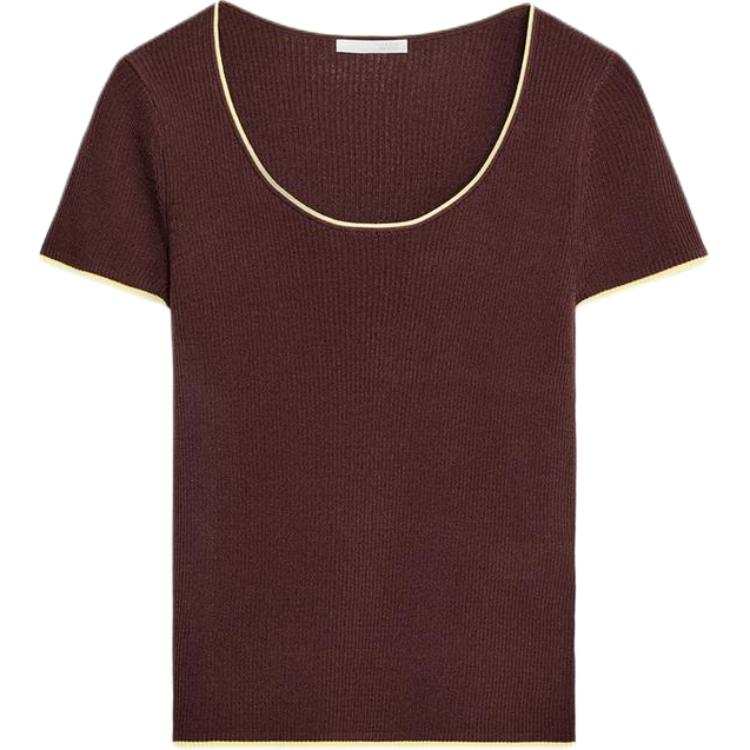 ZARA Knitwear Women's Brown Crew Neck Moderate Other