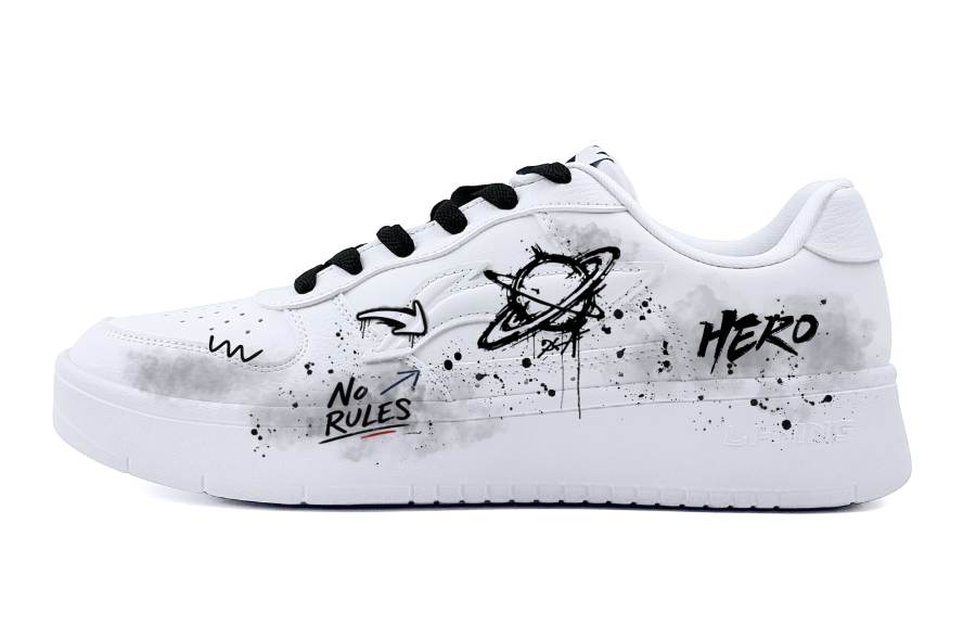 Li-Ning Li Ning Floating Boat Skateboard Shoes Men's Low Top Black/White