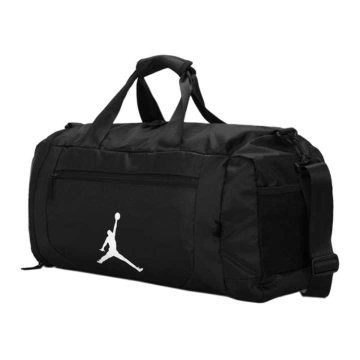 Jordan Jordan Large Capacity Polyester Gym Bag, Travel Bag, Luggage Bag Unisex Black