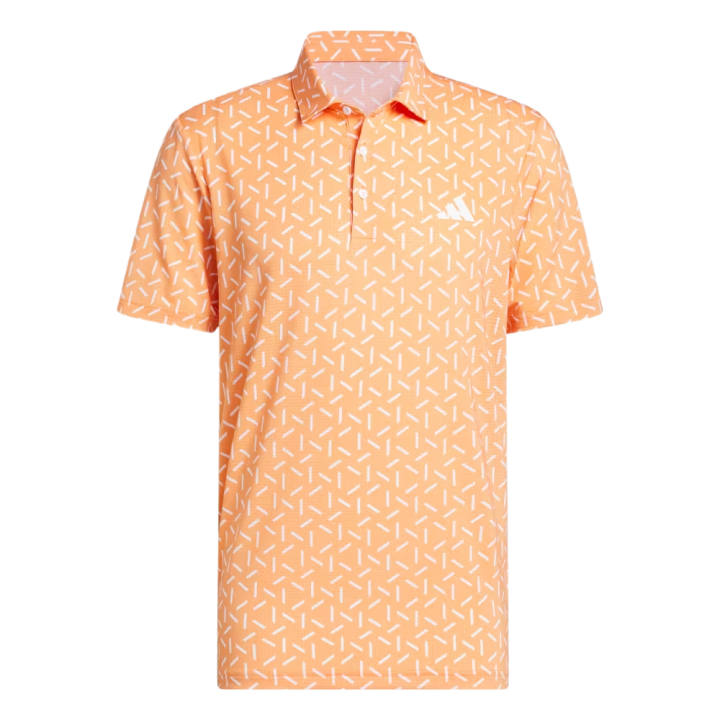 Adidas Adidas Ultimate365 Golf Clothing Men's Dark Orange Polo Collar Moderate