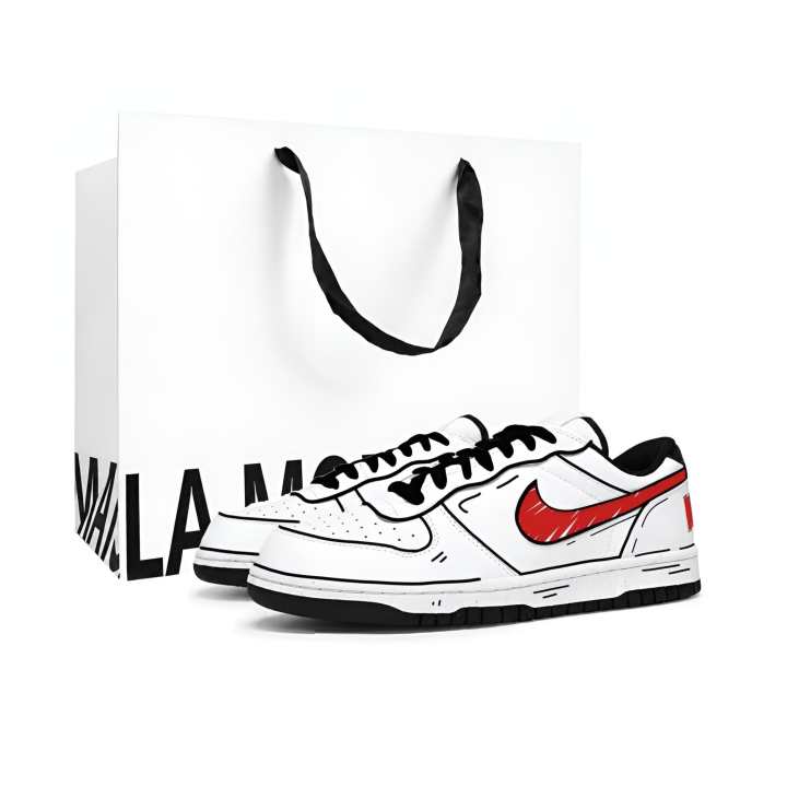 Nike Nike Big Skateboard Shoes Unisex Low Top Red