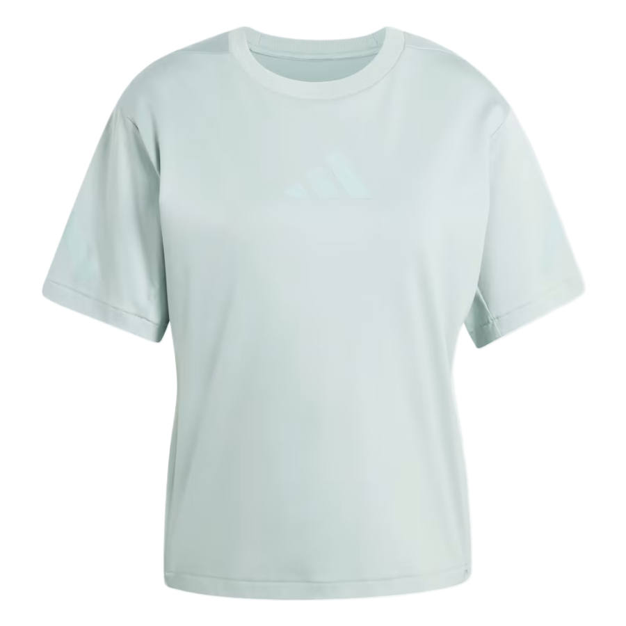 Adidas Adidas Z.N.E T Shirts Women's Magical Sage Crew Neck Moderate