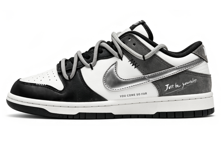 Nike Nike Dunk Skateboard Shoes Men's Low Top White/Black/Gray