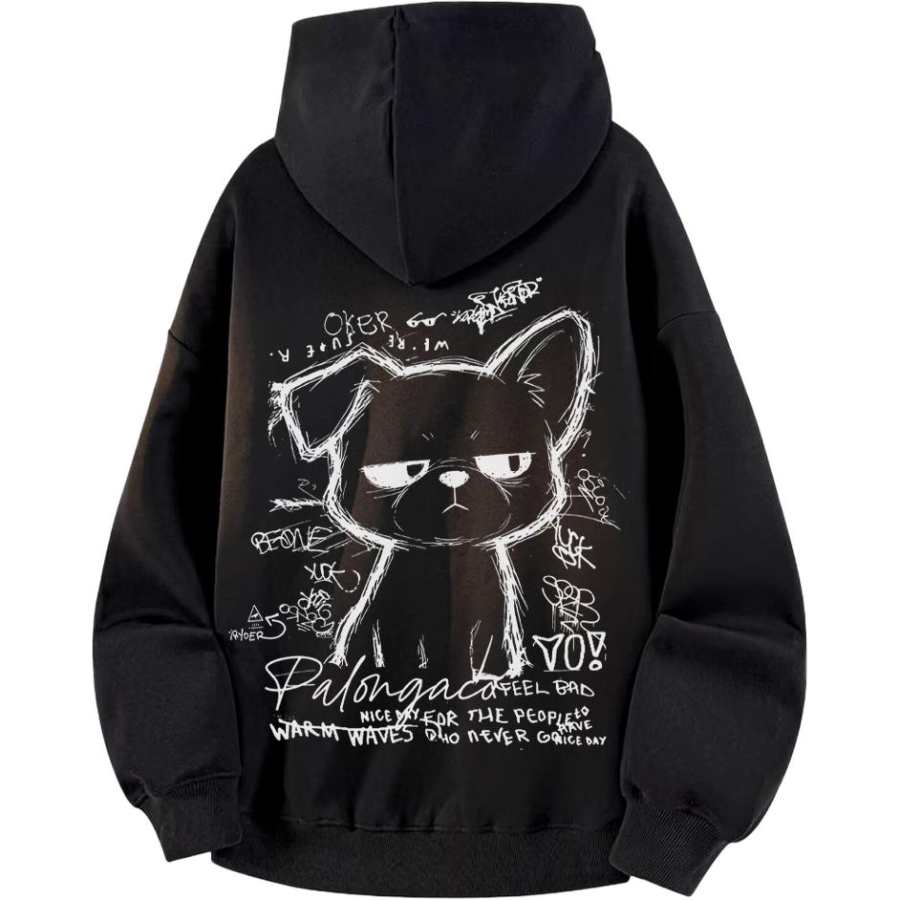 PAL ONGACO Sweatshirts Unisex Hooded Non Detachable Moderate Straight Fit