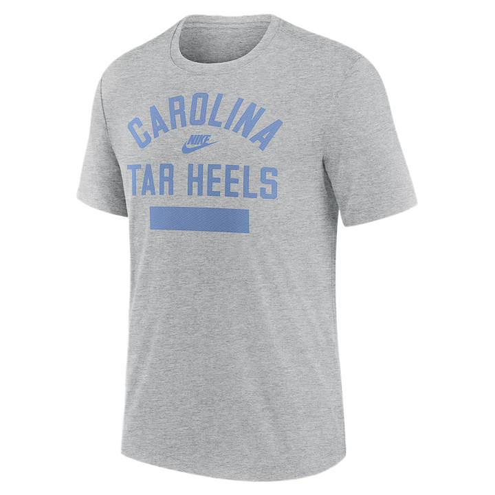 Nike Nike College T Shirts Men's Gray Heather Crew Neck