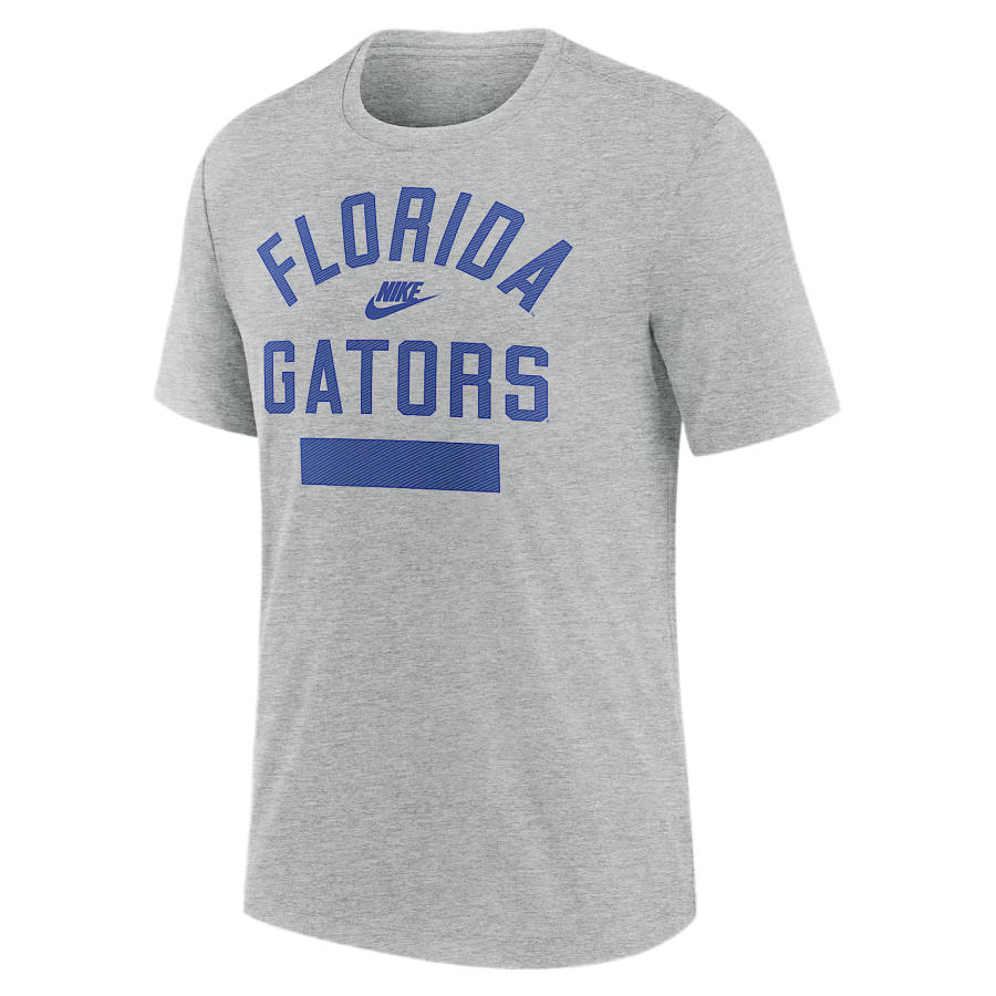 Nike Nike College T Shirts Men's Gray Heather Crew Neck