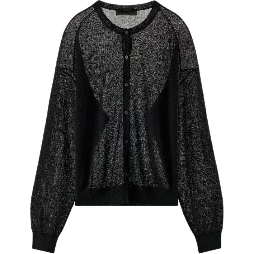 ZARA Knitwear Women's Black Crew Neck Moderate