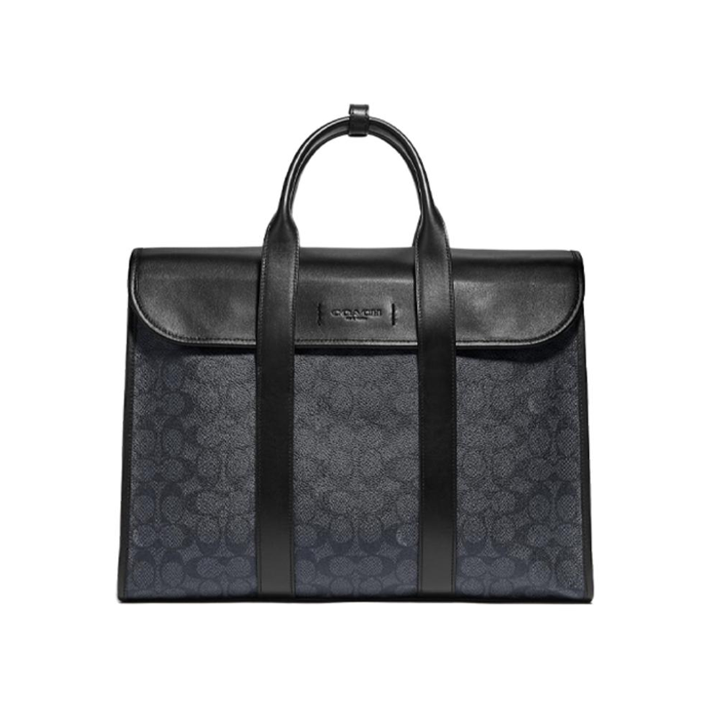 COACH Gotham Coated Canvas With Calfskin Tote Bag, Shopping Bag, Shoulder Bag, Crossbody Bag, Handbag Large Men's