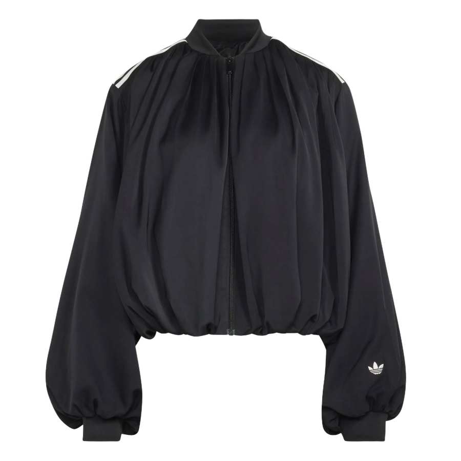 Adidas Originals Satin Jackets Women's Black Moderate
