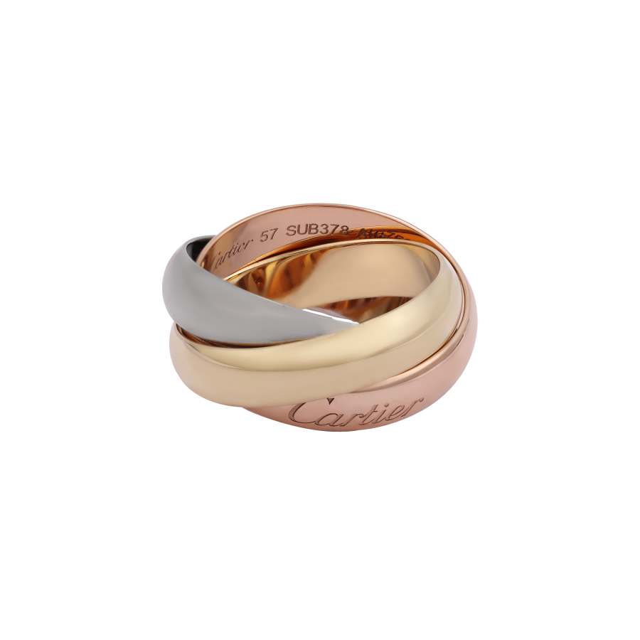 CARTIER Trinity 18K Gold Rings Unisex Multicolor