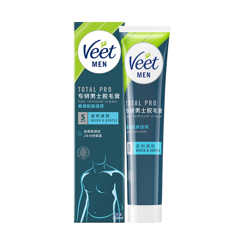 VEET Special Research Men's Hair Removal Cream For Men Gentle Type Hair Removal Refreshing Scent 200ml