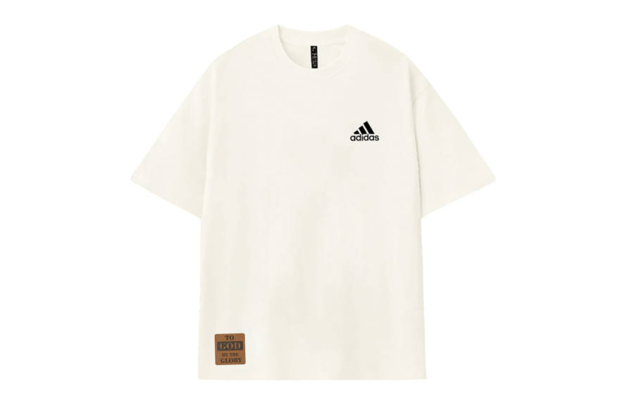 Adidas Adidas MUST HAVES T Shirts Unisex White Crew Neck Moderate Straight Fit