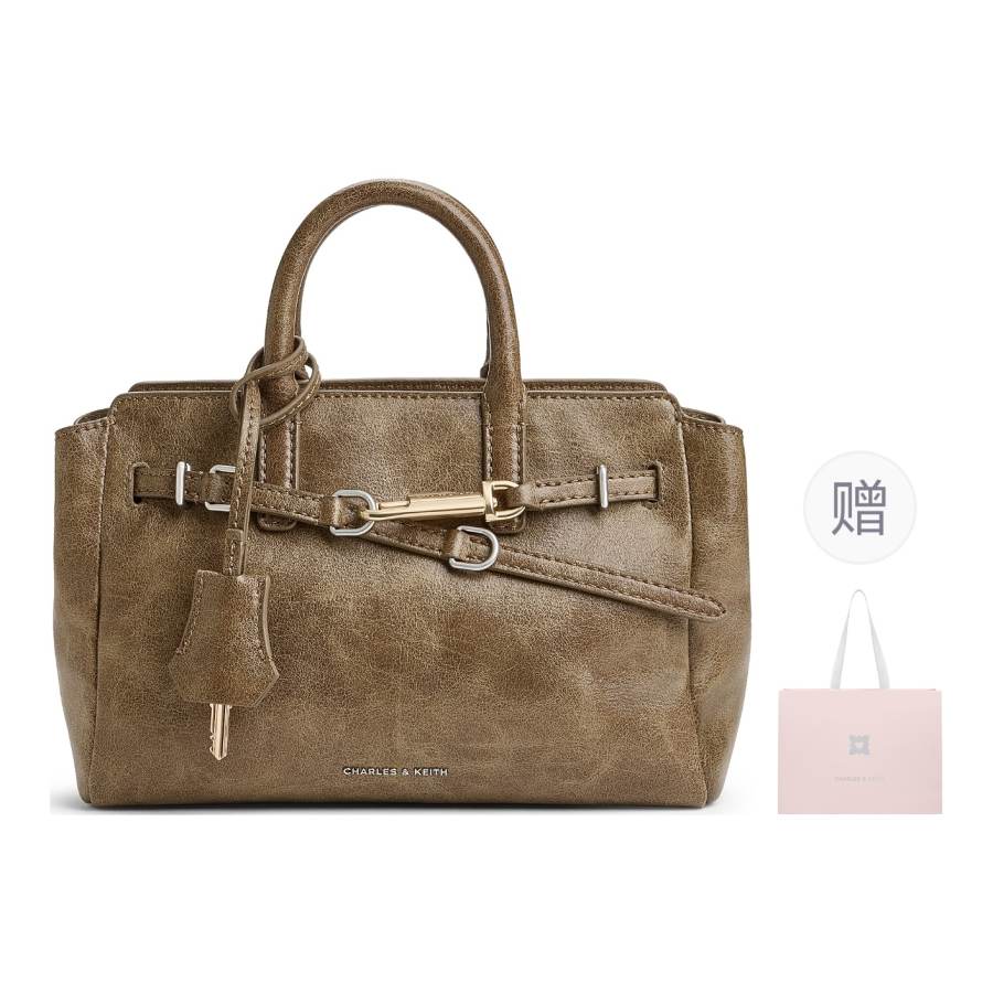 CHARLES&KEITH PU With Synthetic Leather Crossbody Handbag Small Women's Multicolor