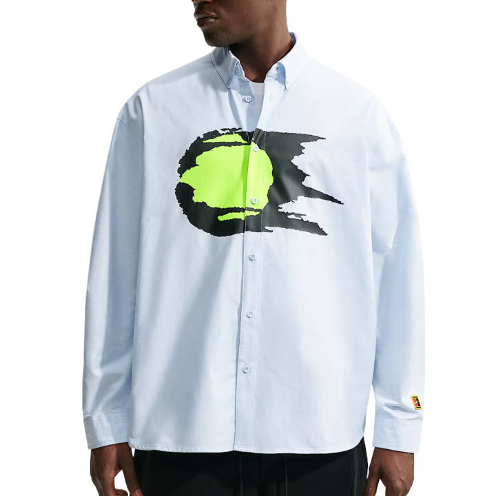 Nike Nike Club Shirts Men's Hydro Blue Lapel Moderate