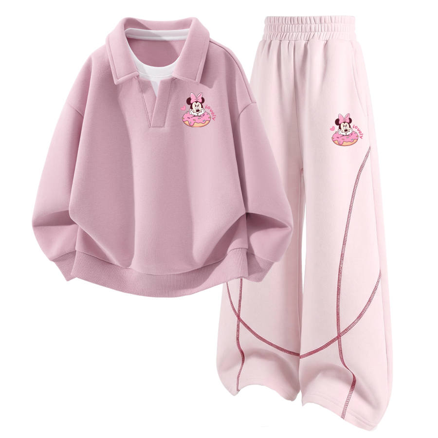 Disney Kids Casual Sportswear Polo Collar Moderate Stretch Breathable