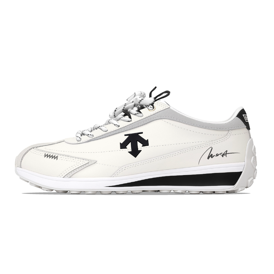 DESCENTE Cron Racer Casual Shoes Unisex Low Top Black White