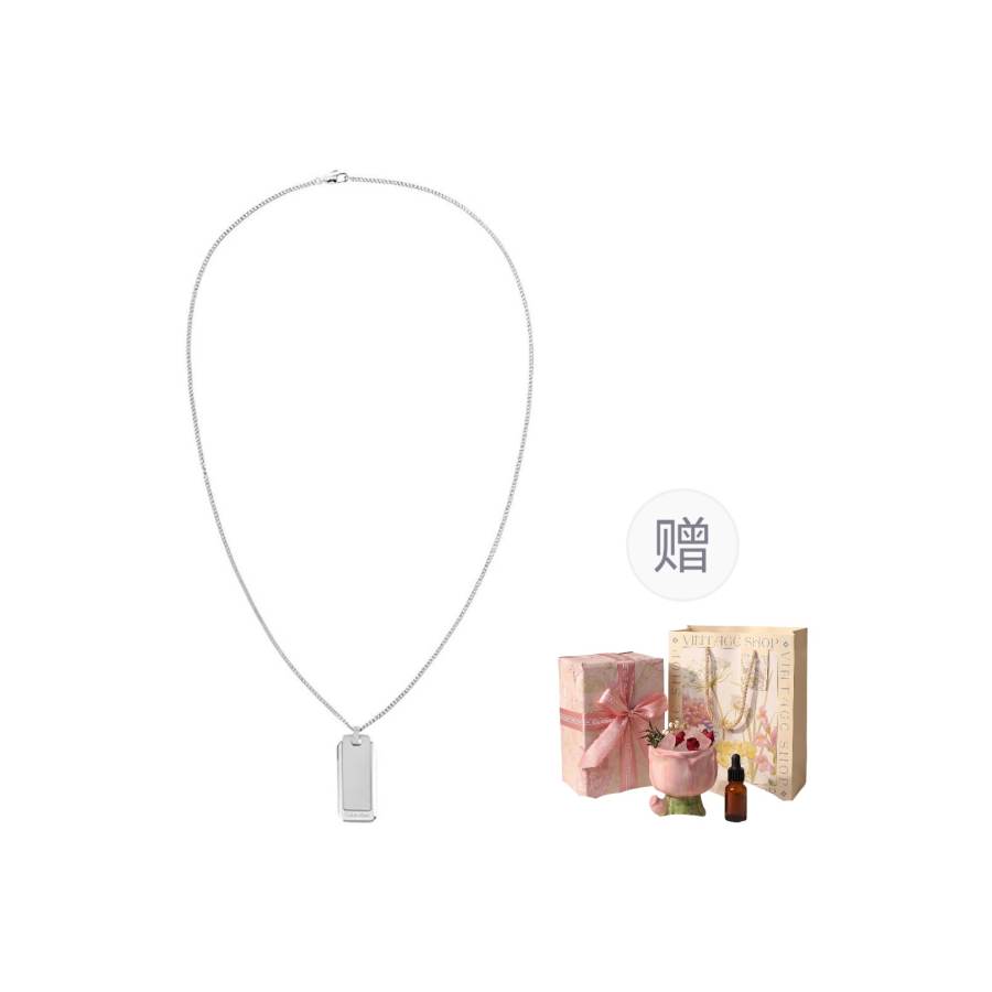 CALVIN KLEIN 316L Stainless Steel Instagram Style, Niche Luxury, Premium Aesthetic Versatile, Necklace Men's